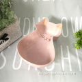 Tazón de alimentación de mascotas de gato tazón de mascota de cerámica rosa